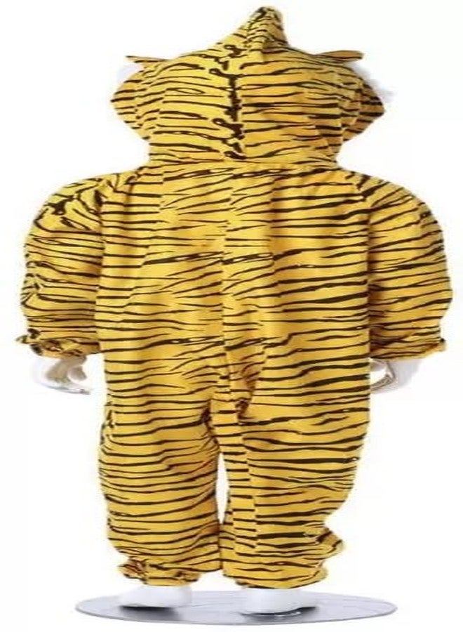 FANY Polycotton Tiger Animal Costume For Kids| Animal Dress| Party Costume For Kids (7-8 Years), Yellow - Image 2